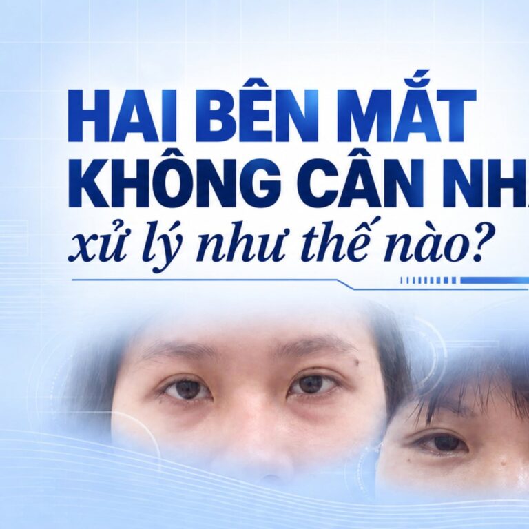 Chụp bằng camera sau mới nhận ra hai bên mắt không cân đối: Giải pháp từ Viện thẩm mỹ DrQ